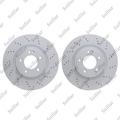 2Pcs Rear Brake Discs Rotors 4634230000 for Mercedes Benz G63 463 19 - 23
