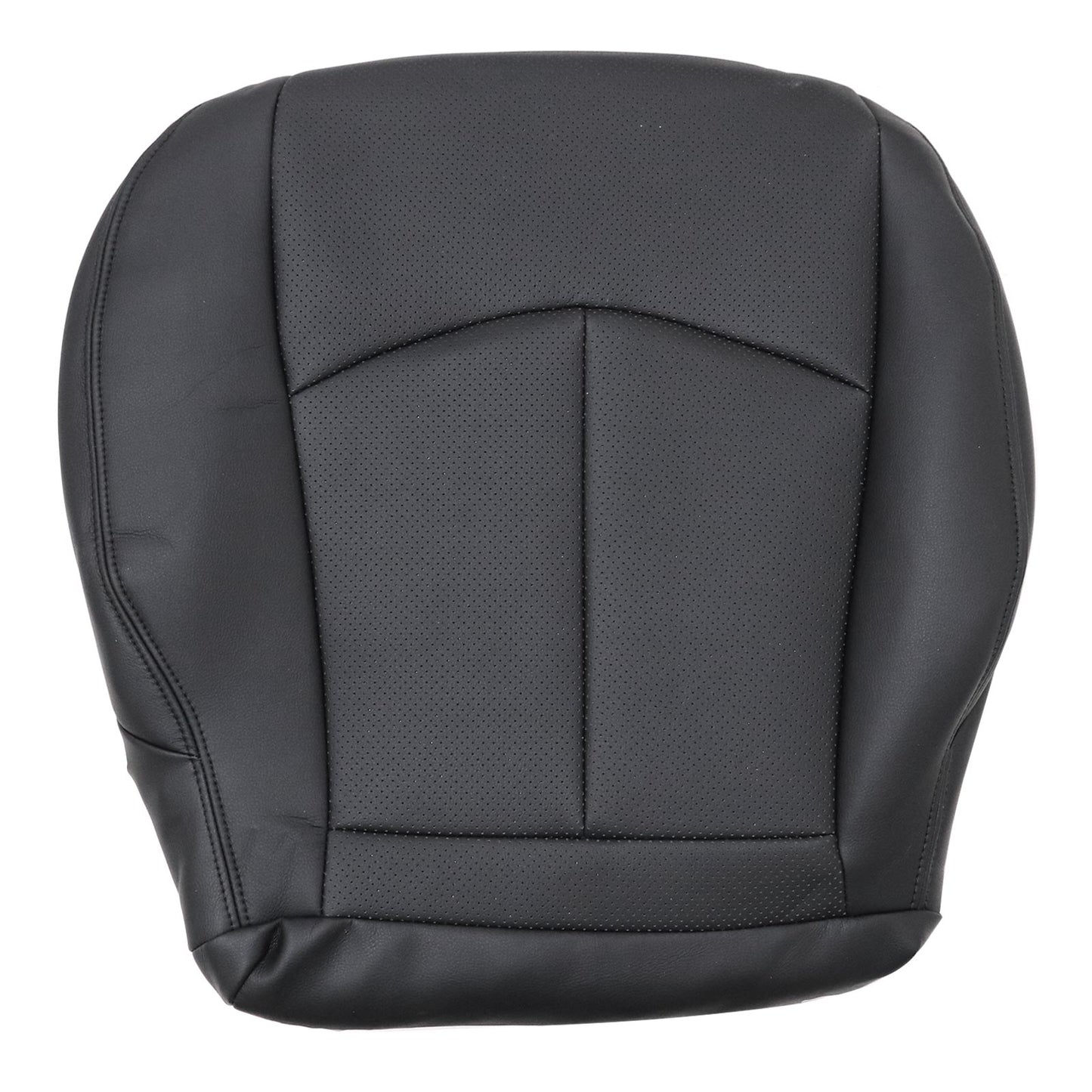 For 2003-2009 Mercedes Benz E63 E280 E300 E320 E350 E500 E550 Driver Bottom & Top PERFORATED Leather Seat Cover Black