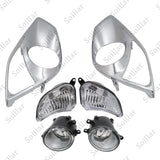 For 2013-2015 Toyota Avalon Bumper Fog Lamp Set W/ Turn Signal Lights + Bezels
