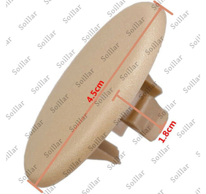 2PCS Beige Rear Armrest Seat Bolt Cover Cap Fit For 2007-2018 TAHOE GMC YUKON XL