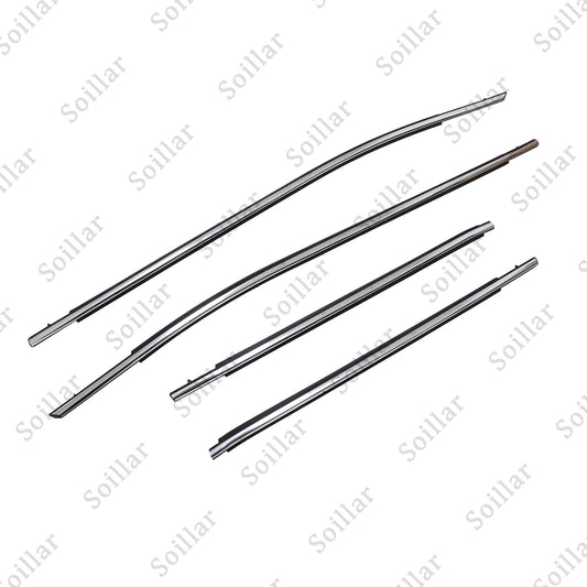 4Pcs Door Belt Molding Chrome Trim Left & Right Side For 2018-2022 Toyota Camry