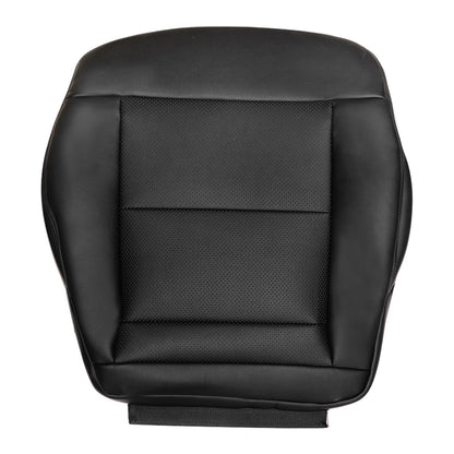 For 2010-2016 Mercedes Benz E-Class E350 E550 E250 Driver & Passenger Bottom & Top Leather Seat Cover Black
