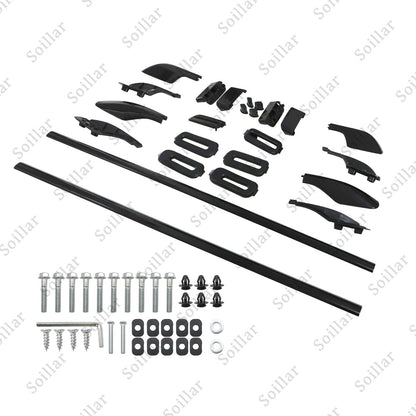Black Roof Rack Roof Rail For Land Cruiser LC100 1998-2006 Rail Rack Aluminum