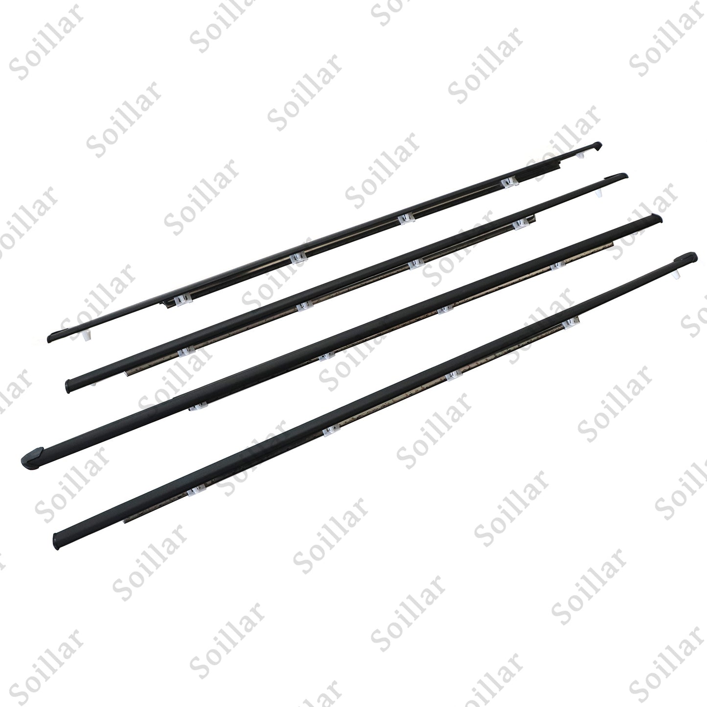 Outer Weatherstrip Door Belt Rubber Set Fits Honda Civic 4D Sedan 1992-1995