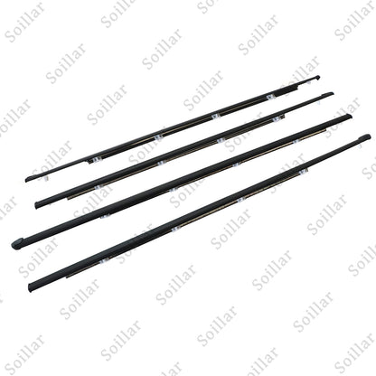 Outer Weatherstrip Door Belt Rubber Set Fits Honda Civic 4D Sedan 1992-1995