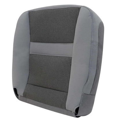For 2006-2010 Dodge Ram 1500 2500 Front Driver & Passenger Bottom & Top Cloth Seat Cover Light Gray