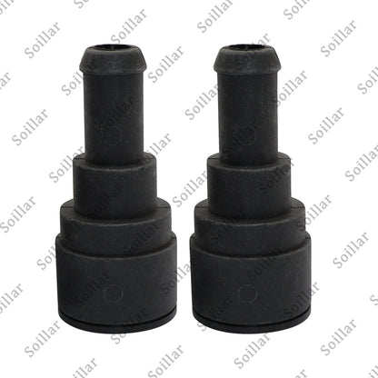 2pcs Heater Core Coolant Hose Connector for Cadillac Chevrolet Tahoe GMC Buick
