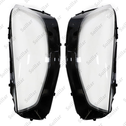 For Mercedes-Benz S-Class W222 2021-2023 Front LH+RH Headlight Lens Cover Pair