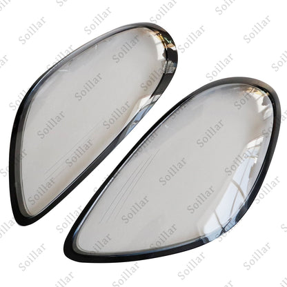 2x Car Front Headlight Lens Cover Shell For Porsche Boxster Cayman 981 2014-2016