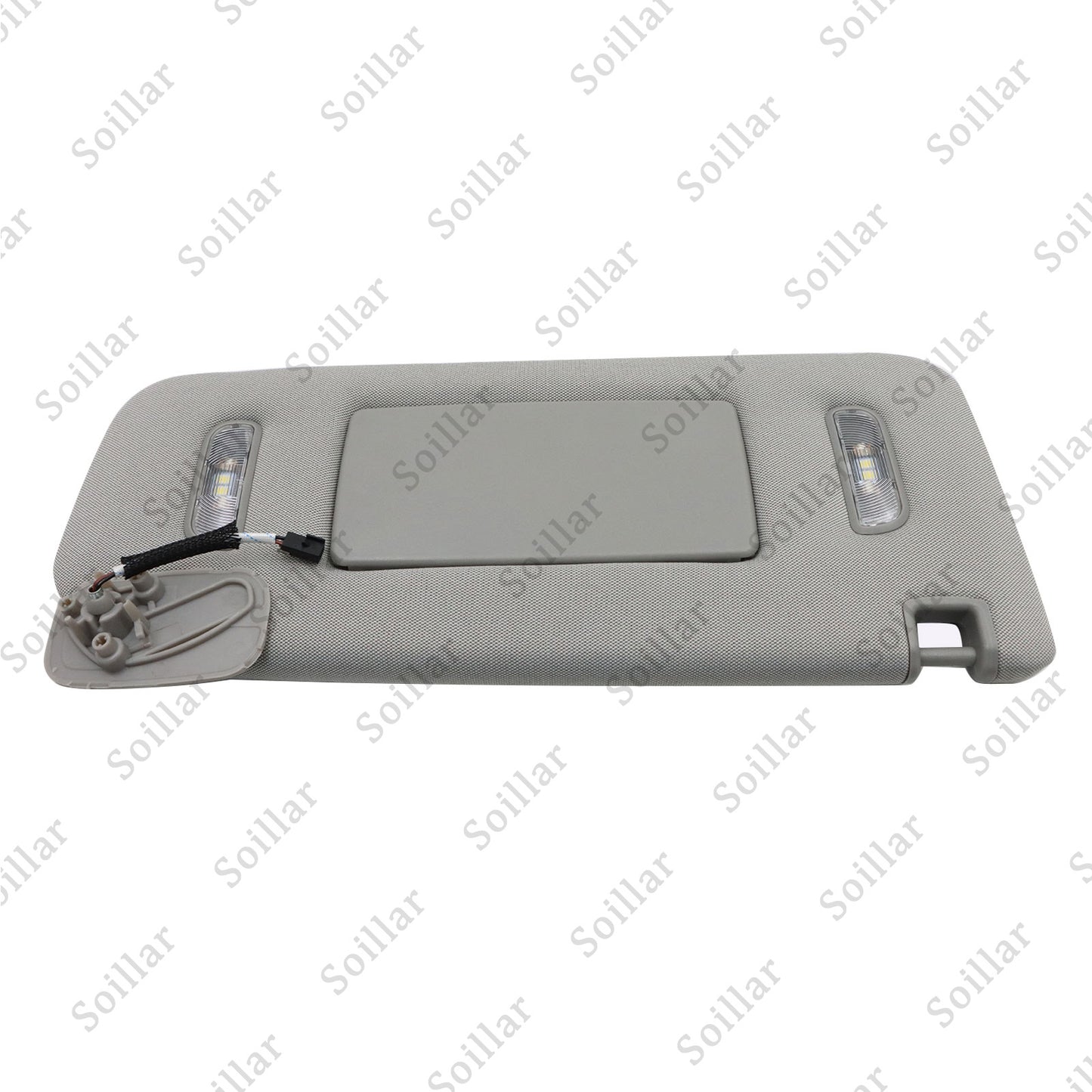 For 15-19 Cadillac Chevrolet GMC Gray Right Passenger Side Sun Visor W/ Light