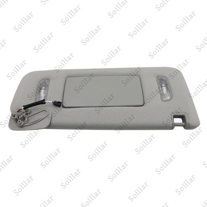 For 15-19 Cadillac Chevrolet GMC Gray Right Passenger Side Sun Visor W/ Light