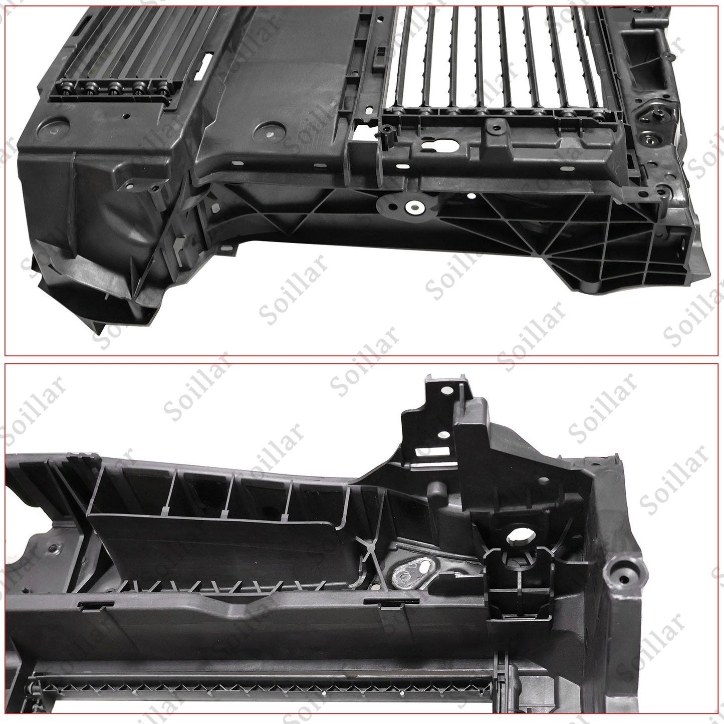 1x Radiator Support Black NZ6Z-8B455-A For Ford Maverick 2022-2023 L4 2.0/2.5L