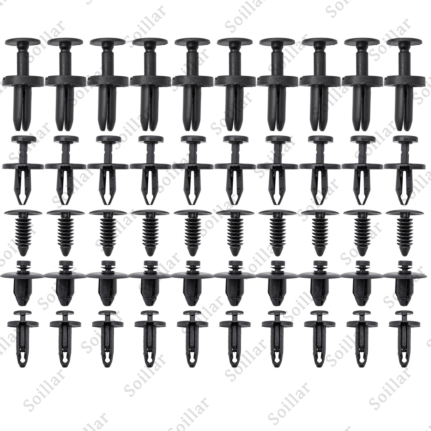 50 Clips For Dodge Charger Bumper Fender Fascia Retainer Fastener Push Rivet Kit