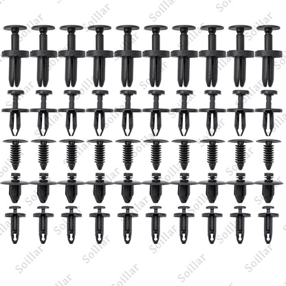 50 Clips For Dodge Charger Bumper Fender Fascia Retainer Fastener Push Rivet Kit
