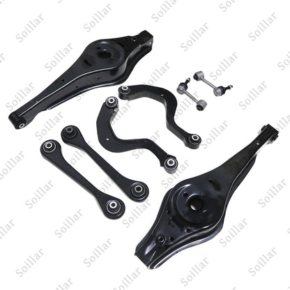 8pcs Rear Upper & Lower Control Arm w/Bushing For Audi A3 VW Jetta Passat Tiguan