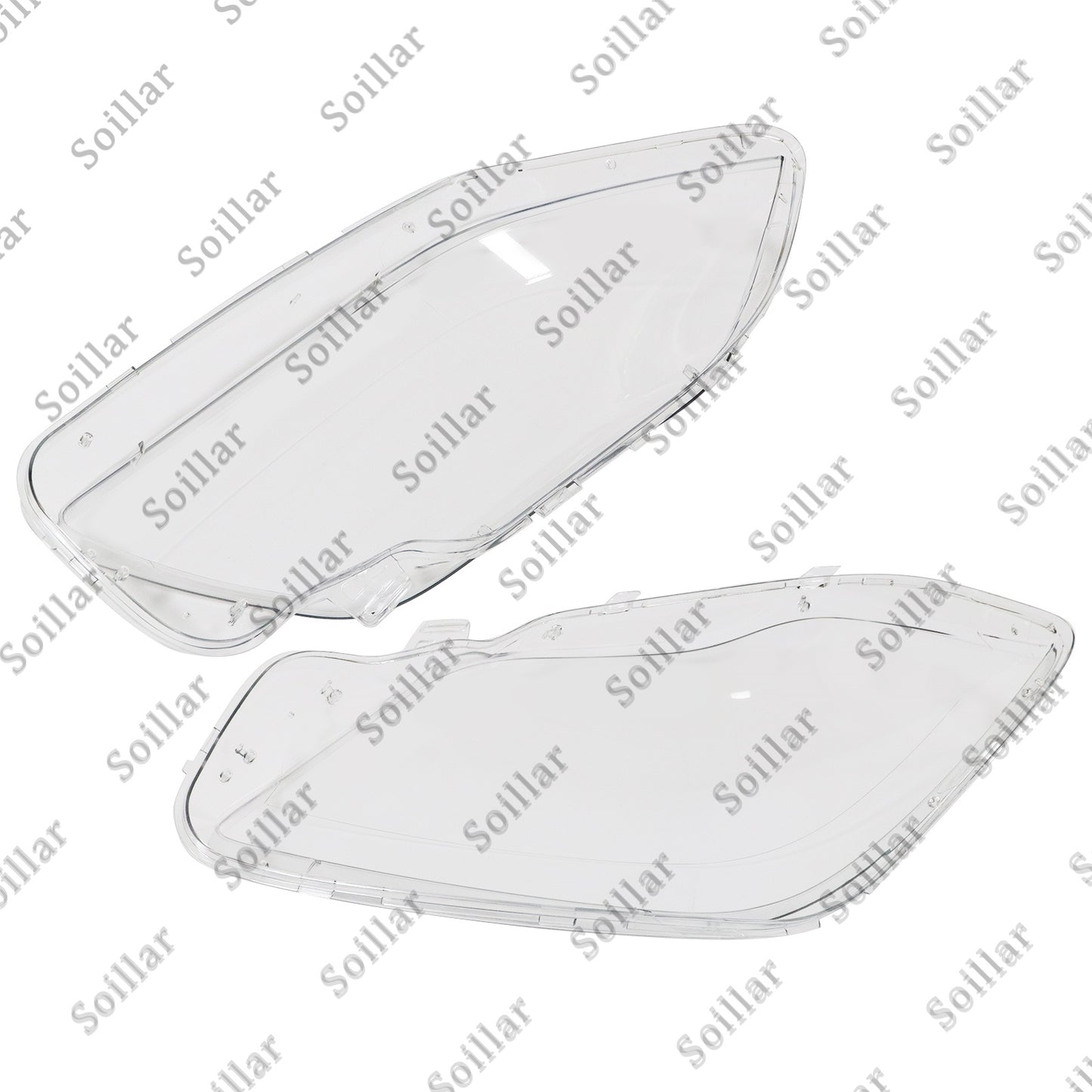 2X Headlamp Headlight Lens Cover LH+RH For Mercedes-Benz GL-Class X166 12-16