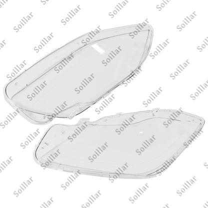 2X Headlamp Headlight Lens Cover LH+RH For Mercedes-Benz GL-Class X166 12-16