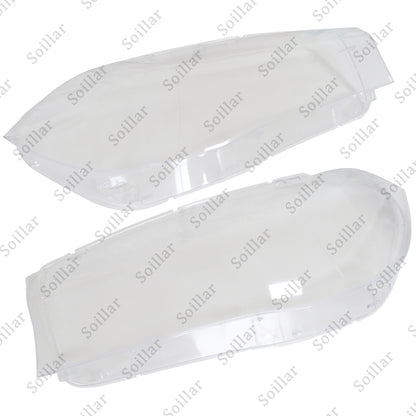 Fit BMW X5 F15 F16 X6 2014-2018 Pair Headlight Headlamp Lens Cover Replacement