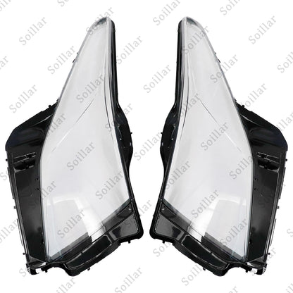 Fits Cadillac ATS 2013 2014 2015-2017 2018 Pair Headlight Lamp Cover Lens Shell