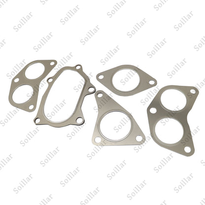 For Subaru Impreza WRX STi GT TURBO Up Down Pipe Exhaust Manifold Gasket SET