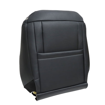For 2015-2020 Ford F150 F250 F350 Front Driver & Passenger Bottom & Top Leather Seat Cover Black