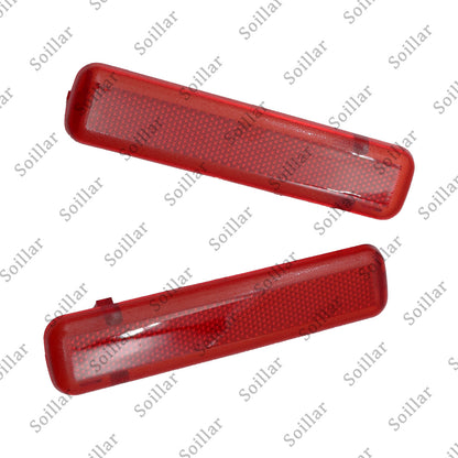 L& R Rear Inside Door Trim Reflector For Silverado Sierra Crew Cab Pickup 03-07