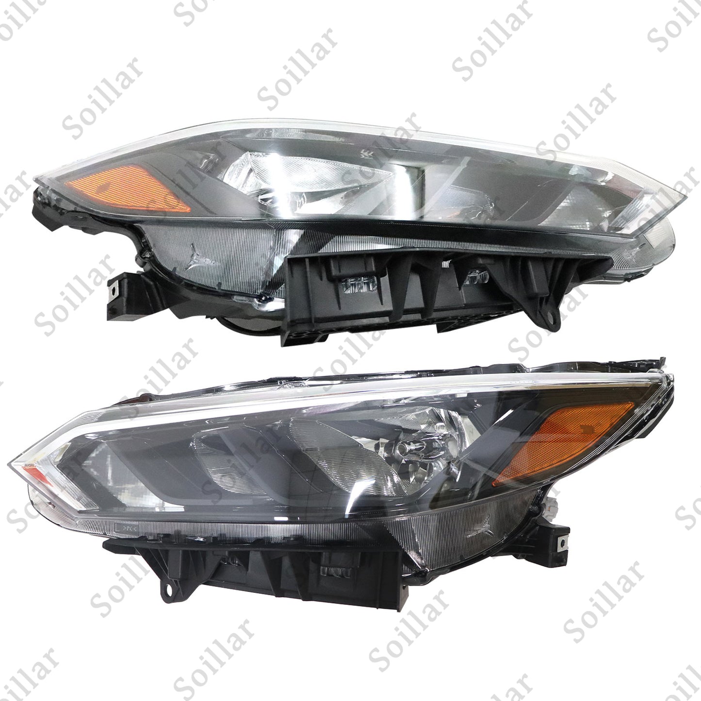 2Pcs Left + Right Side Halogen Headlight For Nissan Sentra S/SV 2024-2025 Models