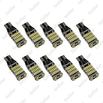 10X T15 921 912 LED Reverse Backup Light Bulbs W16W 916 6000K Super Bright White