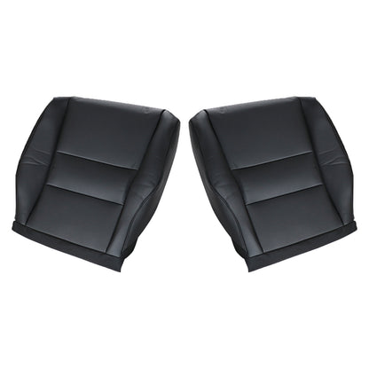 For 2007 -2011 Honda CRV Driver & Passenger Bottom Leather Seat Cover Black