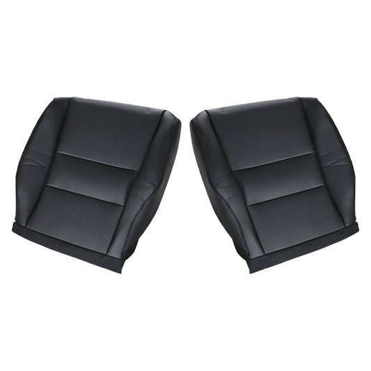 For 2007 -2011 Honda CRV Driver & Passenger Bottom Leather Seat Cover Black