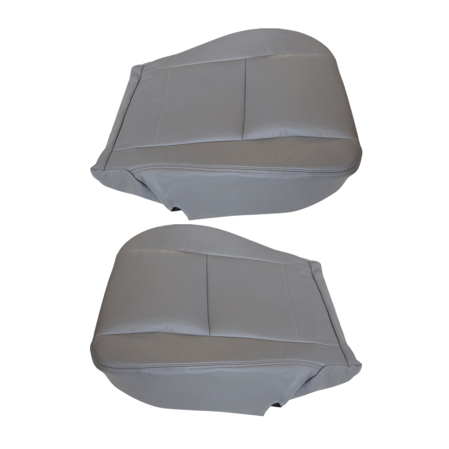 Fits 2000-2004 Toyota Sequoia Tundra Limited SR5 Driver & Passenger Bottom Leather Seat Cover Gray