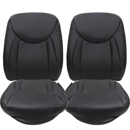 For 2001-2006 Lexus LS430 Front Driver & Passenger Bottom & Top Leather Seat Cover Black