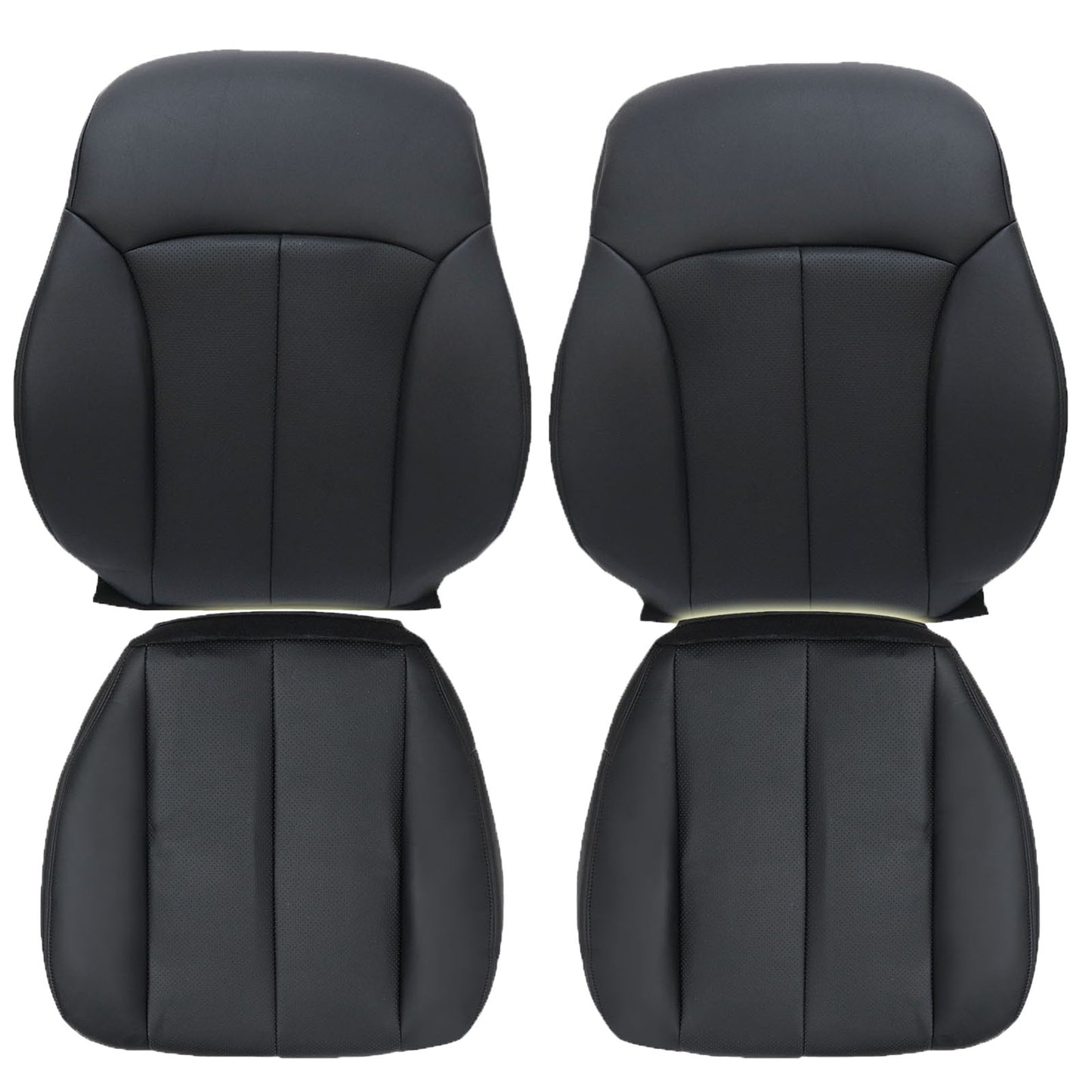 For 2010-2014 Subaru Outback Legacy Front Driver & Passenger Bottom & Top Leather Seat Cover Tan