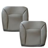Replacement Driver & Passenger Bottom Leather Seat Cover For Ford E150 E250 E350 Van 2002-2008 Gray