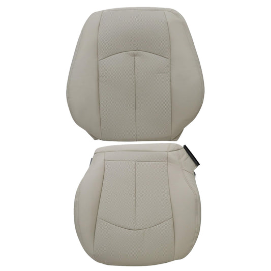 For 2003-2009 Mercedes Benz E63 E280 E300 E320 E350 E500 E550 Driver Bottom & Top PERFORATED Leather Seat Cover Light Tan