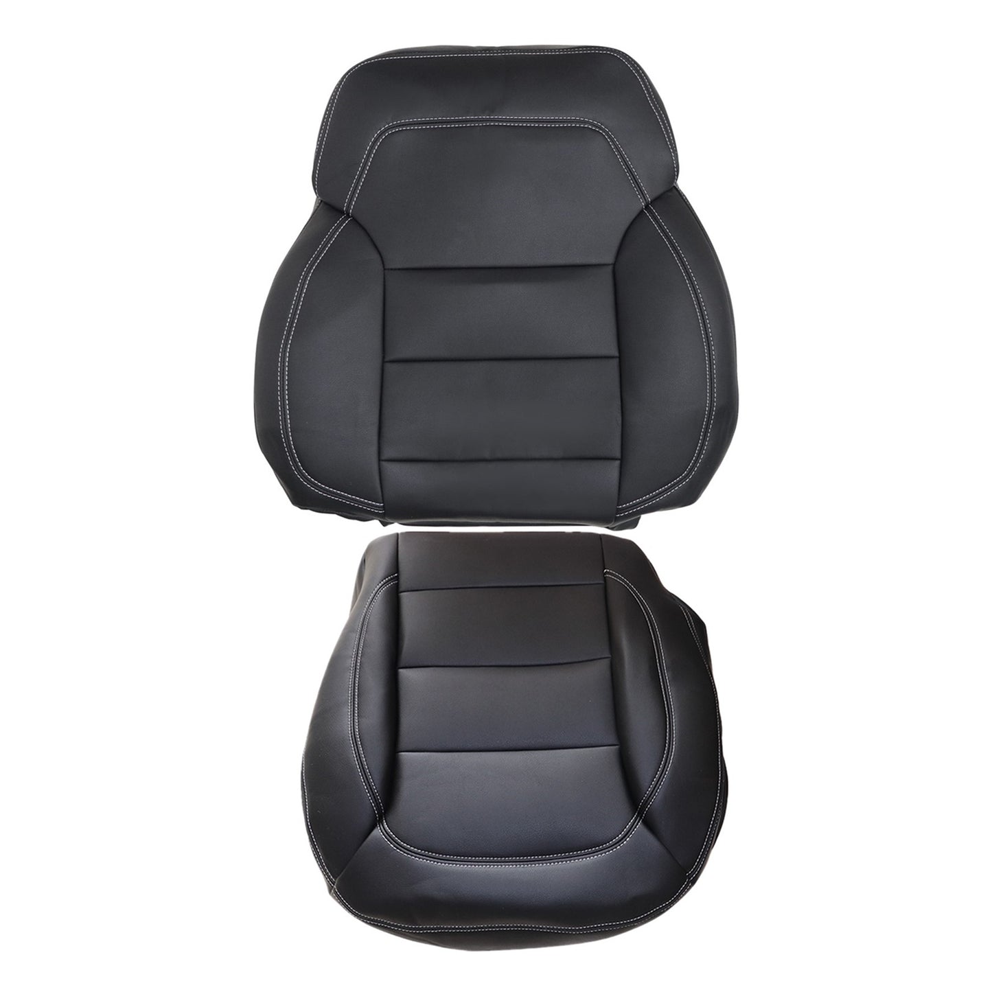 For 2012-2015 Mercedes Benz ML250 ML350 ML400 Driver Bottom & Top Leather Seat Cover Black