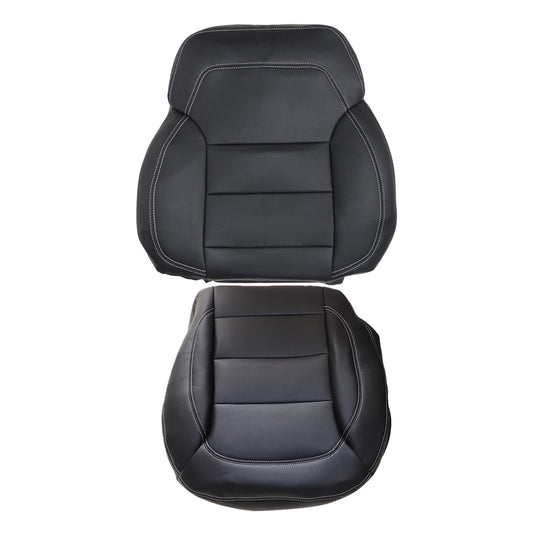 For 2012-2015 Mercedes Benz ML250 ML350 ML400 Driver Bottom & Top Leather Seat Cover Black