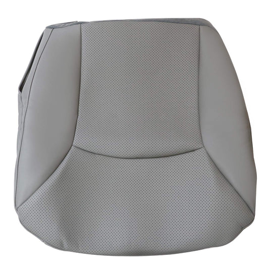 2002-2008 For Ford E150 E250 E350 Van Driver Bottom Perforated Leather Seat Cover Gray