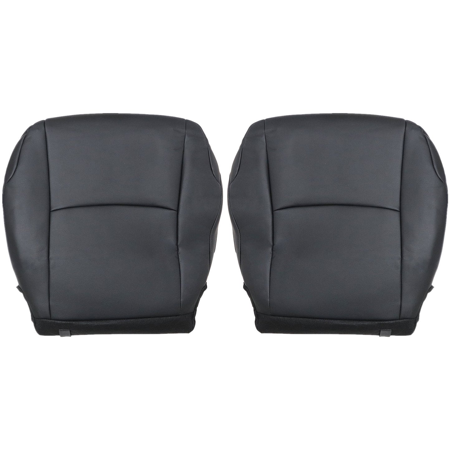 For 2010-2014 Toyota 4Runner Driver & Passenger Bottom Leather Seat Cover Black