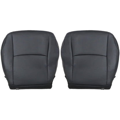 For 2010-2014 Toyota 4Runner Driver & Passenger Bottom Leather Seat Cover Black