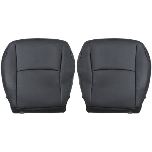 For 2010-2014 Toyota 4Runner Driver & Passenger Bottom Leather Seat Cover Black