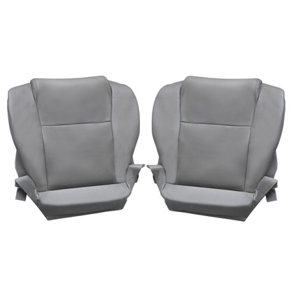 For 2007-2013 Toyota Tundra Work Truck Driver & Passenger Bottom Leather Seat Cover Gray