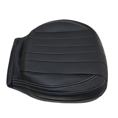 For 2017-2020 Mercedes Benz E300 E350 E400 E450 Driver Bottom Leather Seat Cover Black