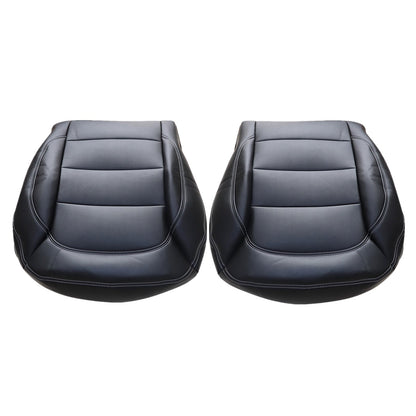 For 2012-2015 Mercedes Benz ML250 ML350 ML400 Driver & Passenger Bottom Leather Seat Cover Black