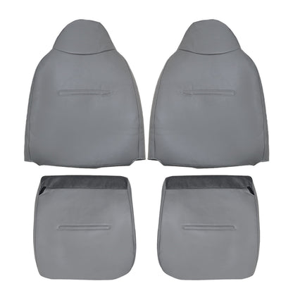 For 2001-2007 Ford F250 F350 F450 Driver-Passenger Bottom-Top Seat Cover Gray