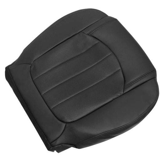 For 2008-2012 Buick Enclave 4-Door Driver Bottom Leather PERF Seat Cover Black