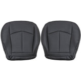 For 2003-2009 Mercedes Benz E63 E280 E300 E320 E350 E500 E550 Driver & Passenger Bottom PERFORATED Leather Seat Cover Black