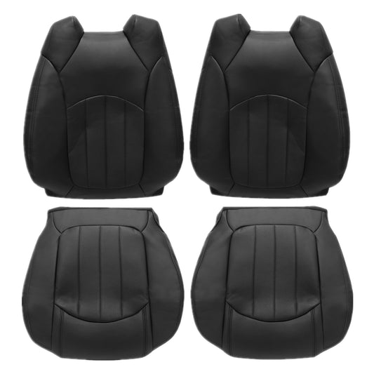 For 2008-2012 Buick Enclave Both Side Bottom & Top Leather Seat Cover Black 4PCS