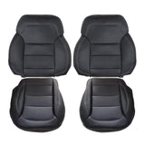For 2012-2015 Mercedes Benz ML250 ML350 ML400 Driver & Passenger Bottom & Top Leather Seat Cover Black