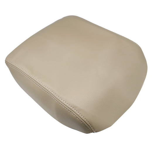 Leather Armrest Center Console Lid Cover Fit for Honda Pilot 09-2015 Beige Tan